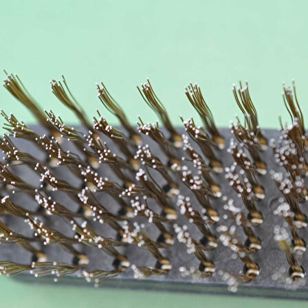 Metal Tel Fırça Plastik Saplı Pas Kir Sökme Temizleme Fırçası (5224)