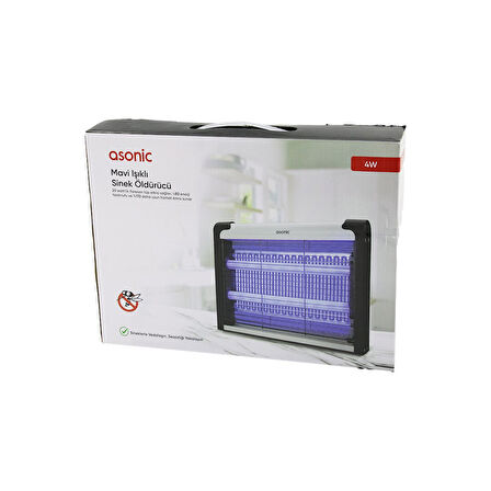 2 LEDLİ SİNEK ÖLDÜRÜCÜ CIZ MAKİNE 4W - 2000V 30M2 ETKİNLİK ALANI AS-A28 (5224)