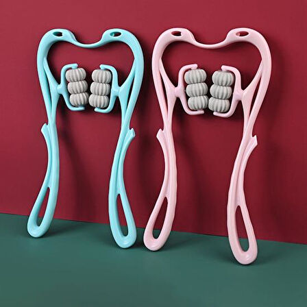 Çok Fonksiyonlu Manuel Altı Tekerlekli Boyun Masaj Aleti (5224)