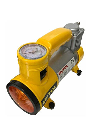 Metal Gövdeli ve Işıklı Mini Araç Hava Kompresörü (5224)