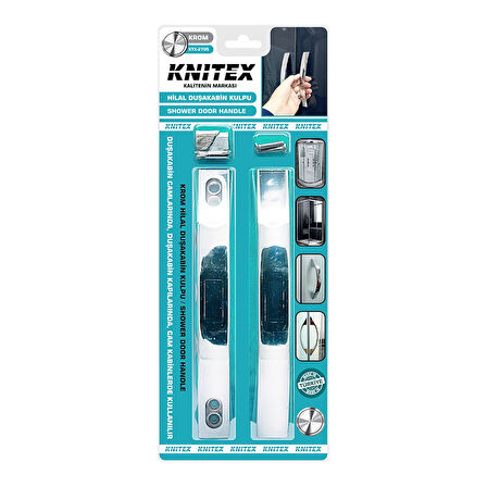 PLASTİK KROM KAPLAMA DUŞAKABİN KOLU 10MM (5224)