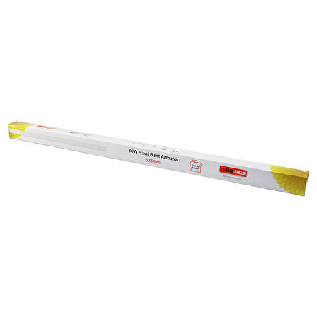 NİSALUCE EAMP-082/1 2PCS 36W - 120CM LED ETANJ BANT ARMATÜR LAMBA AMPUL BEYAZ - 6500K 3250LÜMEN MONTAJ AYAR KANALLI (5224)