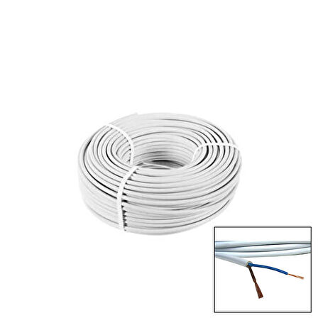 2x1.5MM TTR KABLO 100MT CCA KABLO H05 W-F  (5224)