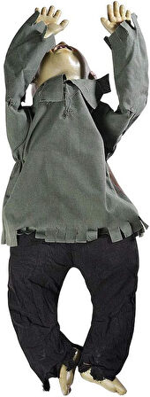 Sesli Işıklı ve Sensörlü Yerde Emekleyen Hareketli Bebek Hayalet Zombi Dekor 30x85 cm (5224)