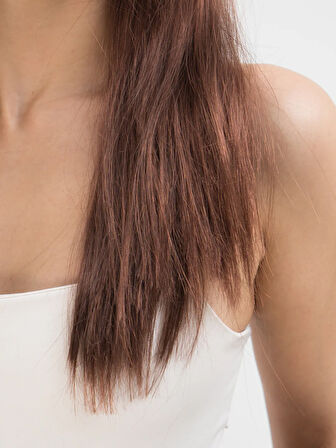 Kahve Renk Uzun Düz Parti Peruğu - Uzun Kahverengi Peruk (5224) AZ-52247863970