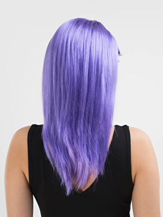 Mor Renk Uzun Düz Parti Peruğu (5224) AZ-52246664870