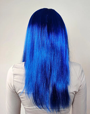 Mavi Renk Uzun Parti Peruğu (5224) AZ-52243715780