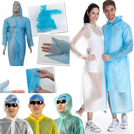 Tek Kullanımlık Çıtçıtlı Yağmurluk (5224)