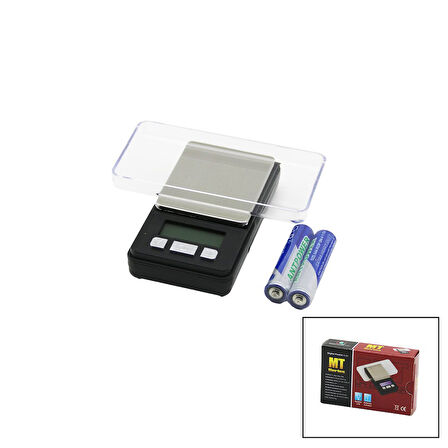 MİNİ HASSAS TARTI - TERAZİ 200GR / 0.01GR PİLLİ=2 X AAA 4.5X8.5CM (5224)
