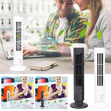 Kule Tipi USB Elektrik Fan Yapraksız Klima Fanı (5224)