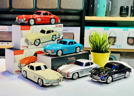 WS-300SL Klasik Benz Model 10W Bluetooth Hoparlör Fm Radyo USB (5224)