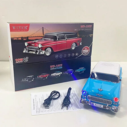 Chevrolet WS-1955BT Belair 1955 Model Bluetooth Hoparlör (5224)