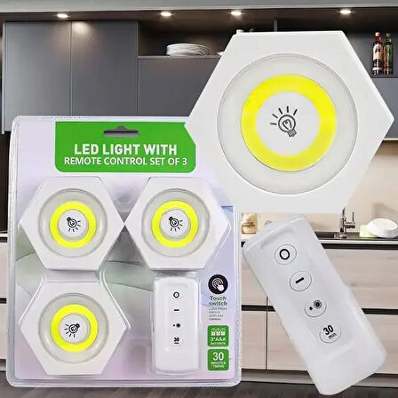 Uzaktan Kumandalı Led Işık Altı Gen [3&amp;apos;lü Set] (5224)