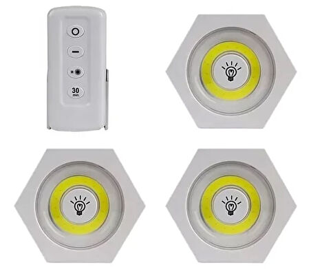 Uzaktan Kumandalı Led Işık Altı Gen [3&amp;apos;lü Set] (5224)