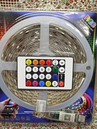 10 Metre, Led Şerit, Usb Bağlantılı, Kumandalı, Ambiyans Işığı SDR-LED-109 (5224)