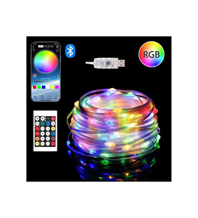 10 Metre, Led Şerit, Usb Bağlantılı, Kumandalı, Ambiyans Işığı SDR-LED-109 (5224)