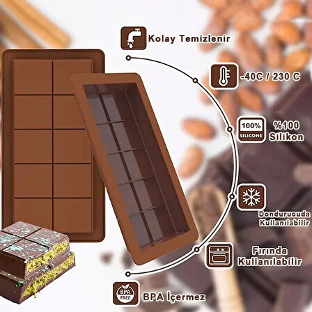 Dubai Çikolatası Kalıbı Çikolata Kalıbı Bpa Free (5224)