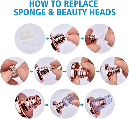 Şarjlı Siyah Nokta Temizleme Cihazı 5 Başlıklı (5224)