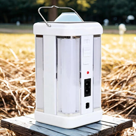 Güneş Enerjili Şarjlı Işık 1200mAh Yeniden Şarj Edilebilir Batarya (5224)