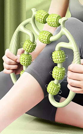 9 Tekerlekli Boyun Bacak Ayak Bel Masaj Aleti Çok Fonksiyonlu Manuel (5224)