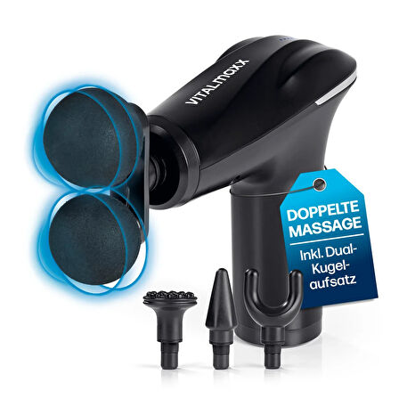 Akıllı Çipli Titreşimli Masaj Tabancası – 6 Hız Ayarlı, 4 Başlıklı, 3200 RPM Güçlü Motor, Sessiz Taşınabilir Masaj Aleti (5224)