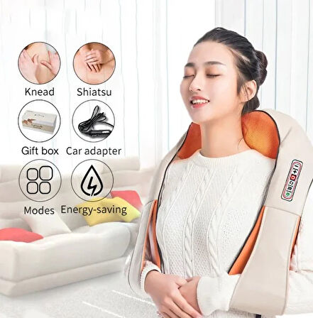 Darbeli Boyun Ve Omuz Masaj Şalı (5224)