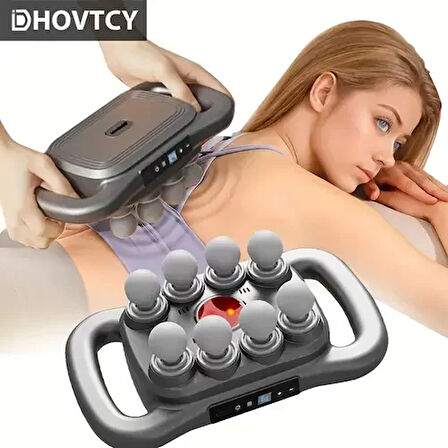 8 Başlıklı Şarjlı Isıtmalı Masaj Aleti (5224)