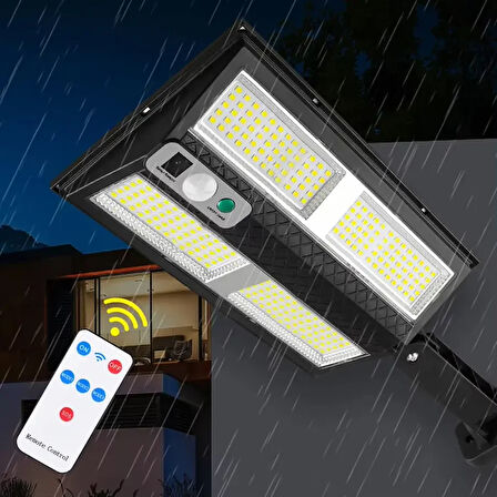 Hareket Sensörlü IP65 Güneş Enerjili LED Spot Kumandalı (5224)