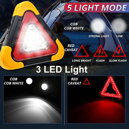 Hurry Bolt Şarjlı Cob Led Reflektör (5224)