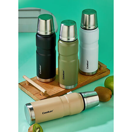 0.5LT HUNTER TERMOS PASLANMAZ ÇELİK - SIZDIRMAZ KAPAK = BARDAK (5224) AZ-5224Gok223684