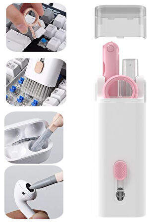 Çok Fonksiyonlu 7 Parça Airpods Klavye Ekran Kulaklık Temizleme Kiti (5224) AZ-522489GocMC-201