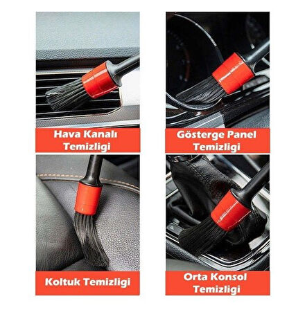 Araba Temizlik Detay Fırçası 5li Set (5224) AZ-522489Goc235