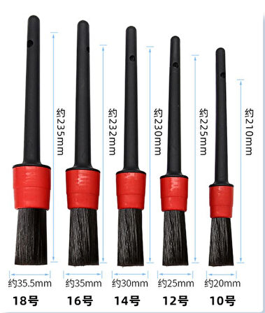 Araba Temizlik Detay Fırçası 5li Set (5224) AZ-522489Goc235