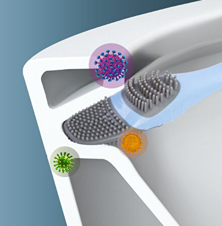 Ördek Tasarımlı Silikon Tuvalet ve İnce Detay Fırçası (5224) AZ-522489GocMC-634