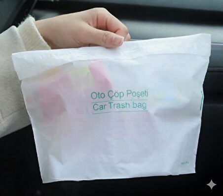 Pratik Su Geçirmez Oto Araba Çöp Poşeti Yapışkanlı 20 Adet (5224) AZ-522489Goc263