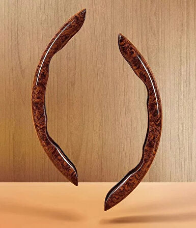 Ahşap Tasarımlı Direksiyon Simidi Koruma Kılıfı 2 li (5224) AZ-522489GocMC-302