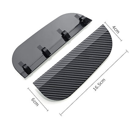 Araba Ayna Yağmur Koruyucu Siper Karbon Desenli (5224) AZ-522489GocMC-1013