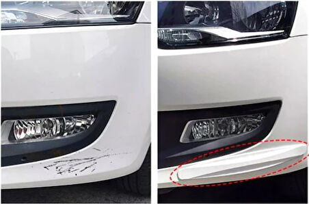 Araba Tampon Koruyucu Karbon Desenli Siyah Beyaz (5224) AZ-522489GocMC-1018