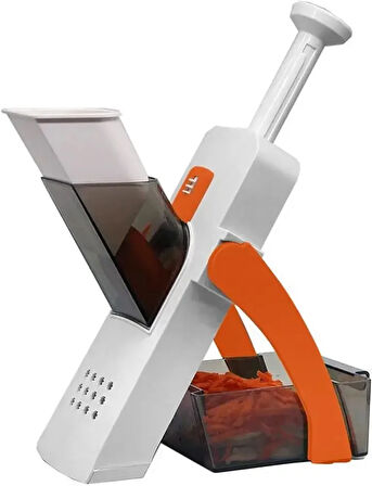 Çok Amaçlı Basmalı Sebze Dilimleyici Doğrayıcı Mandolin Brava Spring Slicer Kitchenmate (5224) AZ-522489GTA17097