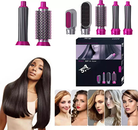 5 in 1 Hava Üflemeli Saç Düzleştirici (5224) AZ-5224