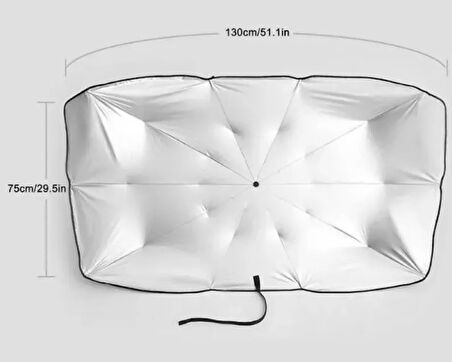 Katlanabilir Araba Ön Cam Güneşliği Şemsiye (5224) AZ-522489GocMC-751