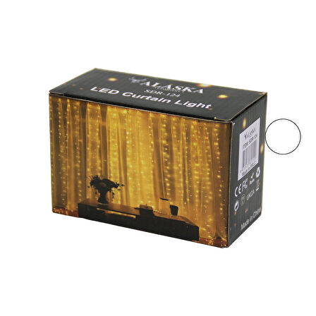 BEYAZ 3X3MT USB - KUMANDALI TEL PERDE LED - DEKOR LAMBA (5224)