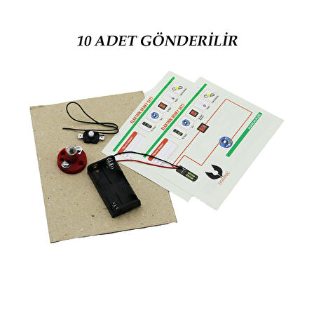 10 ADET ELEKTRİK DENEY SETİ (5224)