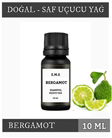 BERGAMOT Uçucu Yağ Buhurdanlık Esansı Oda Kokusu DİFÜZÖR Uçucu Esansiyel Yağ Buhur Yağı 10 ML.