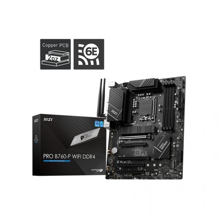 MSI PRO B760-P WIFI DDR4 5333MHZOC DDR4 HDMI DP M.2 1700p