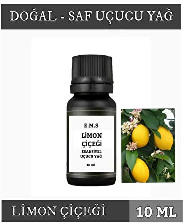 LİMON ÇİÇEĞİ Uçucu Yağ Buhurdanlık Esansı Oda Kokusu DİFÜZÖR Uçucu Esansiyel Yağ Buhur Yağı 10 ML.