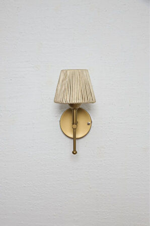 Eskitme Deri Eskitme Gold Kablosuz Pilli Ledli Duvar Aydınlatması Aplik