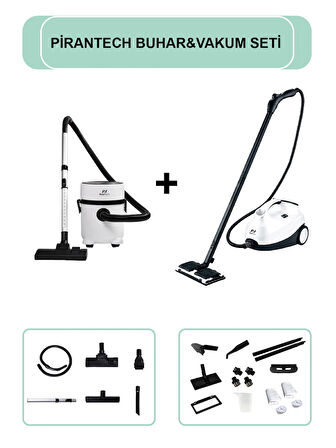  CB-107C Çok Fonksiyonlu Buharlı Temizlik Makinası / ES-07 Panda Islak & Kuru Elektrikli Süpürge