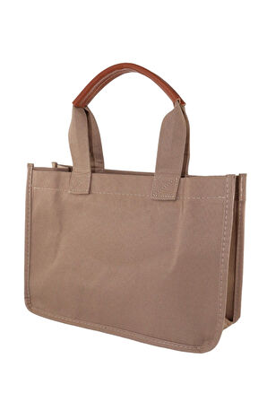 Kanvas El ve Omuz Çantası. Vizon El Çantası. Kadın El Çantası. Vizon Omuz Çantası. Askılı Çanta.