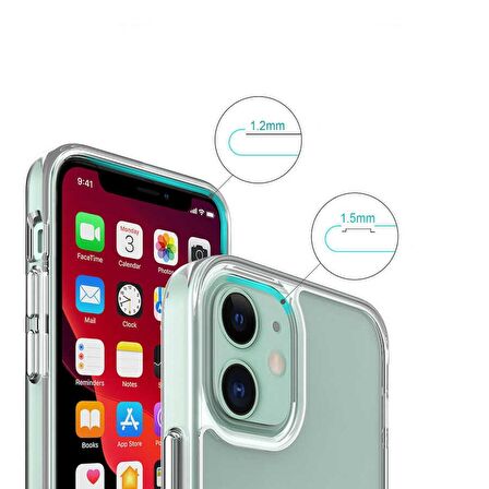 Gpack Apple iPhone 12 Mini Kılıf Gard Nitro Şeffaf SilikonNano Glass